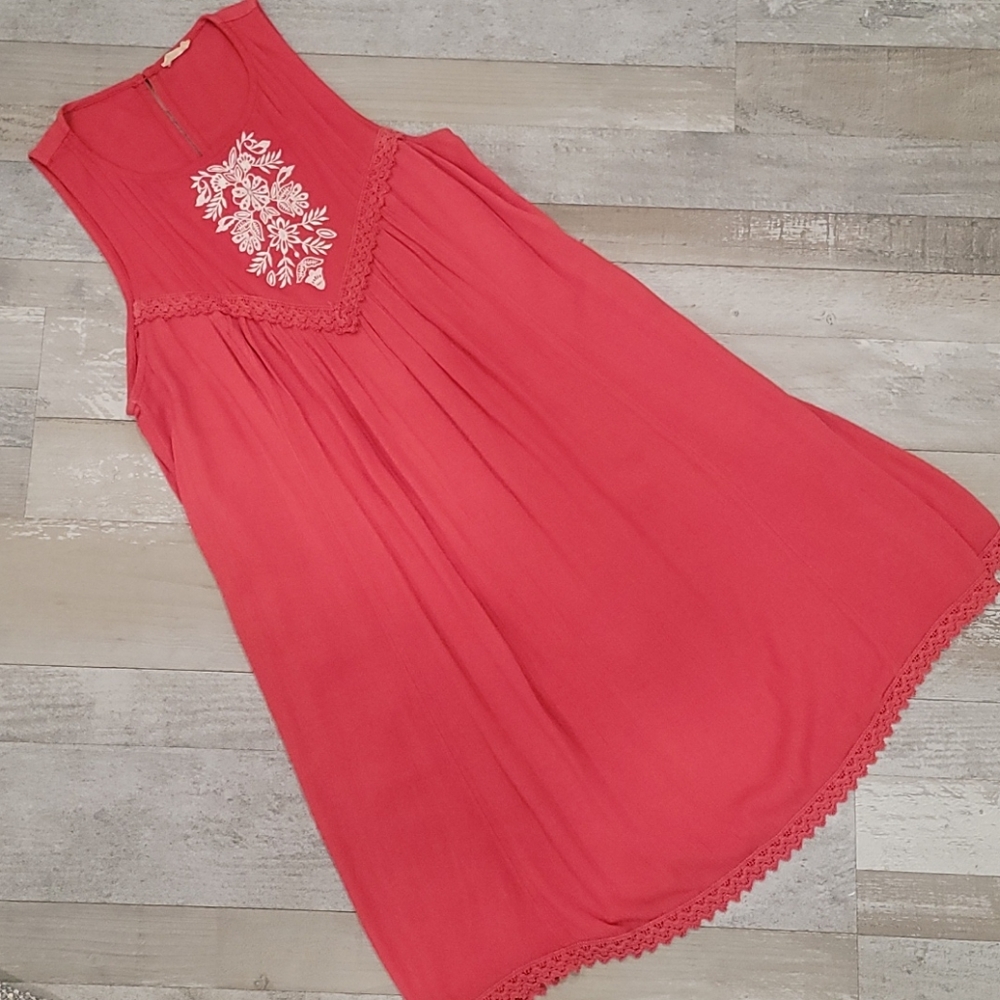 Hollister Coral Red Dress